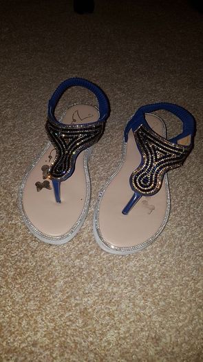 Zanni & Co Royal Blue/Navy Bling Sandals