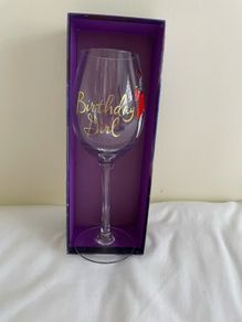Birthday girl glass