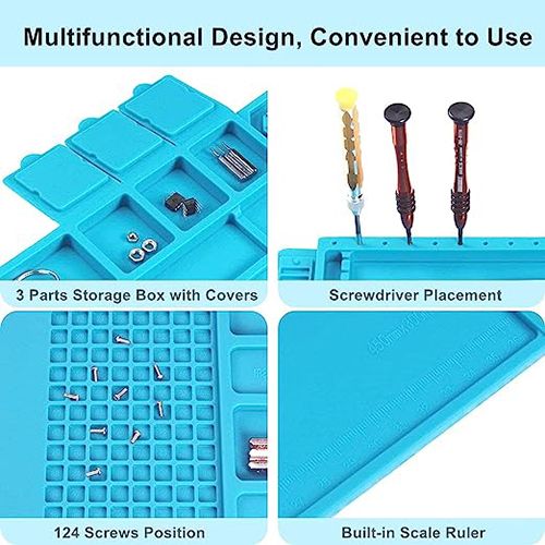 Phone Repair Magnetic Heat Resistant Silicone Working Mat Anti Static S160