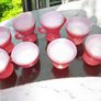 Vintage coral milk glass bundle 1960s Image 2