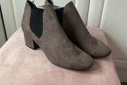 ankle boots H&amp;M grey suede effect boots size 40