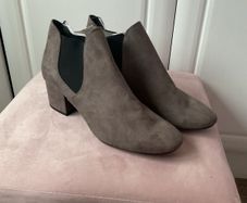 ankle boots H&M grey suede effect boots size 40