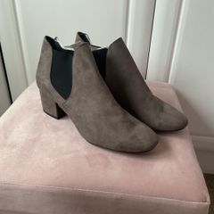 ankle boots H&M grey suede effect boots size 40