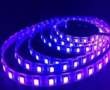 12V 1m UV Ultraviolet 395-405nm led strip black light 5050 2835 SMD 60led/m 120led/m Waterproof tape lamp for DJ Fluorescence