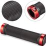 Labewin Bike Handlebar Grips, Non-Slip Rubber Bicycle Handle Grip with Aluminum Lock, Bike Hand Grip for Scooter Cruiser Urban Bike Tricycle Wheel Chair MTB BMX Foldable Bicycle Image 5