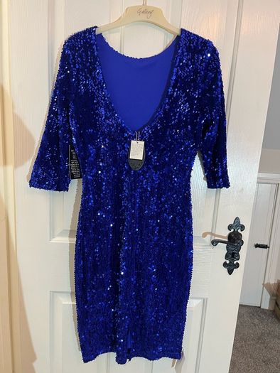 NEW Sequin Dress by Ad Lib London - Size 10 / Size 12