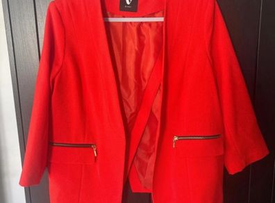 V by Very orange blazer