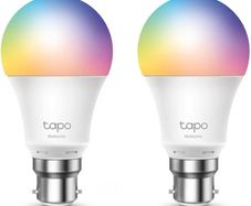 Smart Wi-Fi LED Light, B22, 60W, Energy saving, Works with Amazon Alexa and Google Home, Colour-Changeable, No Hub Required Tapo L530B(2-pack)[Energy Class F Multicolor