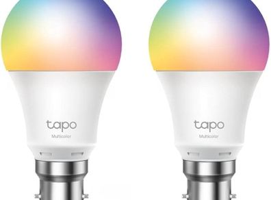 Smart Wi-Fi LED Light, B22, 60W, Energy saving, Works with Amazon Alexa and Google Home, Colour-Changeable, No Hub Required Tapo L530B(2-pack)[Energy Class F Multicolor
