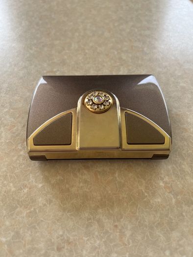 Swarovski Bronze Coloured Compact double mirror