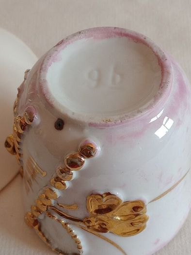 Vintage English Ceramic Pearlware Cup & Saucer