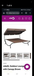double sunbed with canopy