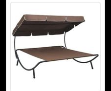 double sunbed with canopy