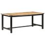 Dining Table 180x90x76 cm Solid Rough Mango Wood Image 9