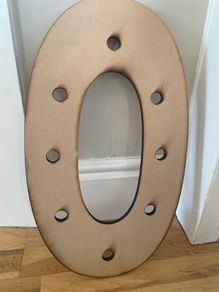 Wooden letter O
