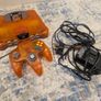 Nintendo N64 Funtastic Fire Orange Console Perfect Condition Image 3
