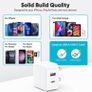 iPhone Charger, 20W Fast USB C Plug Dual Port and 2-Pack 2M Cable for iPhone 14/14 Pro/14 Pro Max/14 Plus/13 12 11 X XR XS SE 8 7 6 6S Mini, iPad Pro, Samsung Google UK Type C PD Charging Image 7