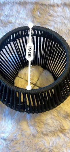 Black plant basket