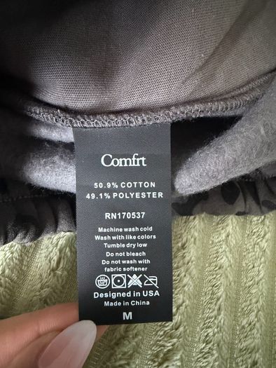 COMFRT Minimalist Straight Leg Sweatpants in "Panther"