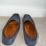 Dune Bradlay Men's Navy Suede Driver Loafers - Size UK 10 Image 4