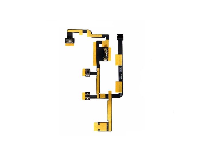 For iPad 2 CDMA 2012 Power On/Off Volume Button Mute Switch Connector Flex Cable - FHT08IPDFC