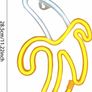 LED Banana Neon Light for Home Decor Battery&USB Operated 28.5cm x 19.5cm x 2cm Image 5