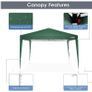 3 x 3 m Waterproof Popup Flat Gazebo with 4 Side Panels Image 2