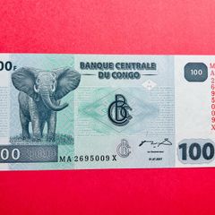 CONGO. D.R  100. FRANCS  . 2007   ( uncirculated ) Pick  98a