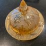 Very Pretty vintage glass dish with  lid Image 2
