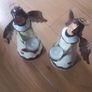 Pair of delightful Christmas Angel tealight holders Image 5