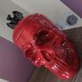 Halloween Red Ceramic Skull Candy Dish Image 4