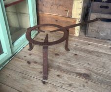 Antique Cast Iron Fire Trivet