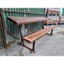 School Desk Cast Frame with Teak tops 4x available  KAS160 Image 2