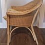 Armchair Rattan Wicker Cane with Seat Cushion Image 2