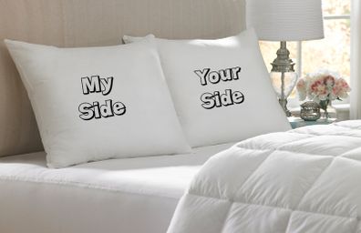 My Side Your Side cushion covers