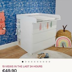 Puckdaddy changing table ikea drawer topper