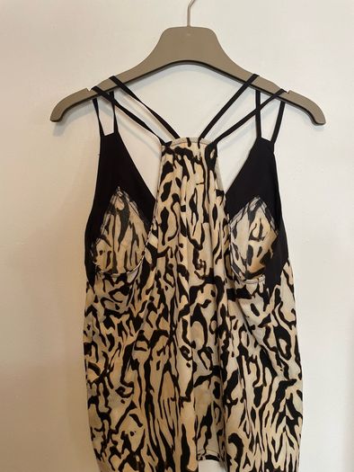 Boohoo leopard contrast top size 14 - New with tags