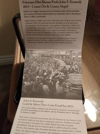 JFK Commemorate Coin set