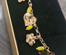 18k gold plated tarnish proof bracelet.  new