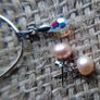 Crystal pendant, silver chain and pearl earrings set, free shipping! Image 6