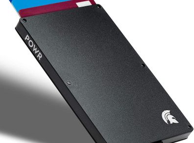 Card Holder Wallet, Mens Minimalist Slim Metal RFID Blocking Contactless Card Protector, with Money Clip