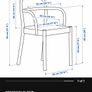 Stockholm dining chair Ikea ( 1 red 1 brown) Image 4