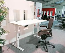 Pro Electric Standing Desk - 1500x800, Dual Moto,  3-Stage Legs