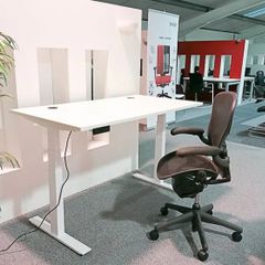 Pro Electric Standing Desk - 1500x800, Dual Moto,  3-Stage Legs