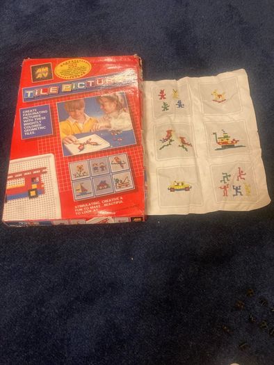 Vintage 80's "Tile Pictures" Art and Craft