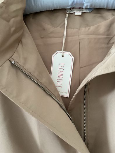 jacket Bnwt tan detachable hooded spring jacket Escandelle medium