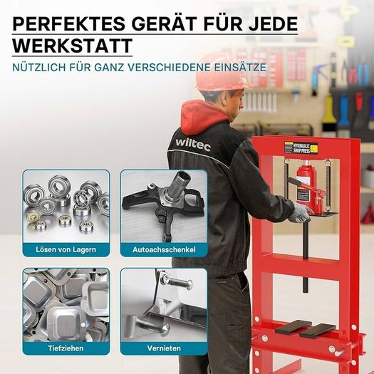 6T Industrial Hydraulic Workshop Frame Warehouse Press Garage Bench Press