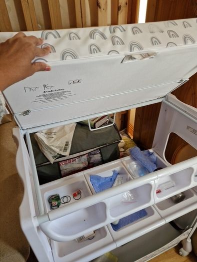 baby changing table