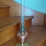 Antique French copper/brass oil lamp works Image 2