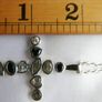 Vintage Sterling Silver 925 Cross Pendant Minora and Chain L-12"  12,33g Image 9